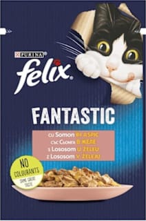 Fantastic potpuna hrana za odrasle mačke - losos u želeu Felix