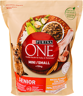 Száraz kutyaeledel kistestű senior kutyáknak, csirkében gazdag PURINA ONE