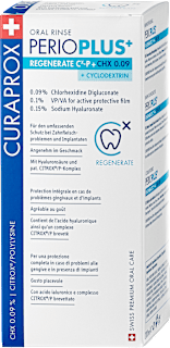 Ústna voda Perio Plus Regenerate, 0,09% CHX CURAPROX