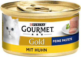Nassfutter Katze Gold Feine Pastete mit Huhn Purina Gourmet