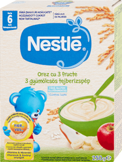Cereale din orez cu 3 fructe 6+ Nestlé