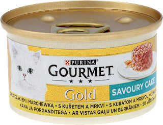 Karma mokra dla kotów dorosłych z kurczakiem i marchewką Savoury Cake  Purina Gourmet