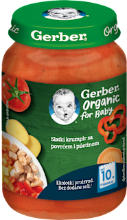 EKO kašica – slatki krumpir s povrćem i piletinom  Gerber Organic