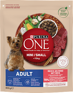 Karma sucha dla psów dorosłych, wołowina i ryż ONE MINI Adult PURINA ONE