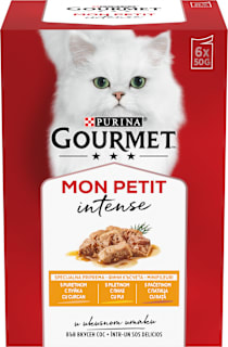 Hrană umedă pentru pisici cu pui, rață și curcan 6 bucăți Purina Gourmet
