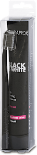 BLACK IS WHITE T set: pasta + četkica za zube CURAPROX