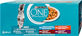 Teljes értékű nedves állateledel válogatás felnőtt macskáknak, 40x85 g PURINA ONE