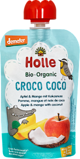 Quetschie Croco Coco Apfel & Mango mit Kokosnuss ab dem 8. Monat Holle