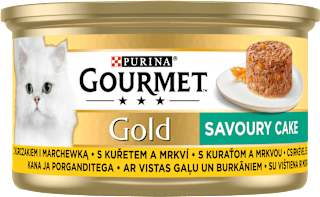Gold Savoury Cake konzerva pro kočky kuře PURINA GOURMET