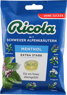 MENTOL EXTRA tvrde bombone Ricola