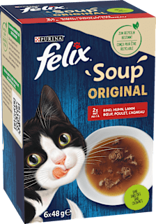 Katzensnack Soup Geschmacksvielfalt vom Land Felix