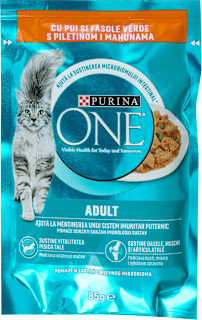 Kompletna hrana za odrasle mačke, piletina i boranija PURINA ONE
