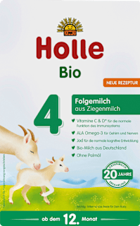 Folgemilch 4 aus Ziegenmilch ab dem 12. Monat  Holle