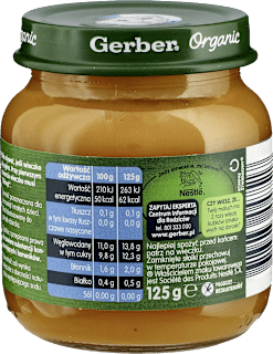 Deserek jabłko, brzoskwinia morela  Gerber Organic