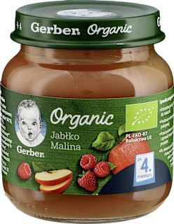 Deserek jabłko z maliną Gerber