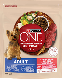Trockenfutter Hund mit Rind & Reis, Mini, Adult PURINA ONE