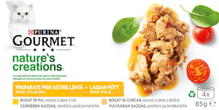 Hrană umedă pentru pisici cu carne de pui  Purina Gourmet
