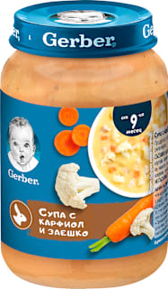 Супа с карфиол и заешко, от 9-я месец Gerber
