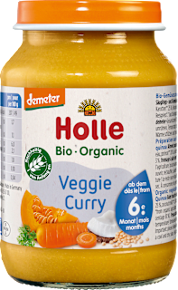 Menü Veggie Curry mit Quinoa ab dem 6. Monat Holle