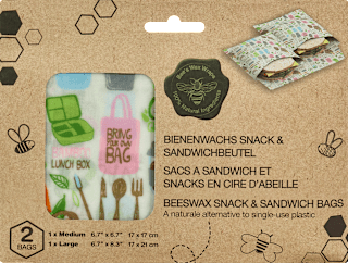Bienenwachs Snack & Sandwichbeutel The Beeswax Wrap Co.