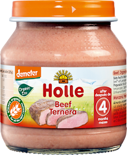 Био пюре от говеждо месо 4м+ Holle