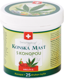Hrejivá konská masť s konopou SwissMedicus