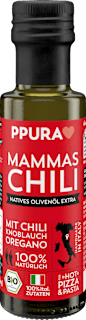 natives Olivenöl extra "Mammas Chili" mit Chili, Knoblauch & Oregano PPURA