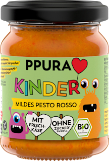 Pesto, Rosso mild für Kinder PPURA