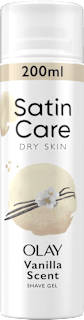 Gel za britje Dry Skin Vanilla Cashmere  Satin Care