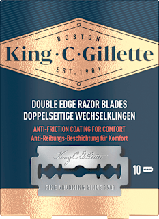 Rasierklingen, Double Edge für Rasierhobel King. C. Gillette