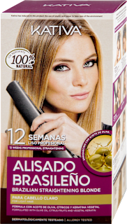 Alisado Brasileno set za ravnanje kose  peglom- BLONDE KATIVA