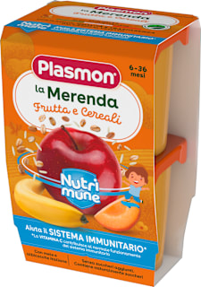 Десерт с плодове и овесени ядки Nutrimune, 6+м Plasmon