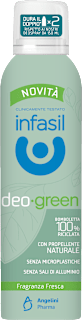 Deodorante spray green fragranza fresca infasil