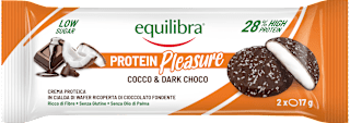 Cialda con crema proteica con cocco e cioccolato fondente equilibra