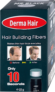 Fiberi za proređenu kosu - No. 1 Black DERMA HAIR