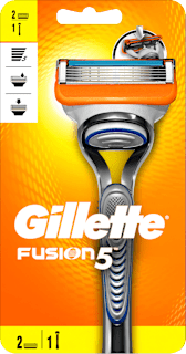 Maszynka do golenia z wymiennymi ostrzam FUSION MANUAL + 2 wkłady Gillette