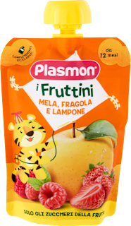 i Fruttini - Mela, Fragola e Lampone Plasmon