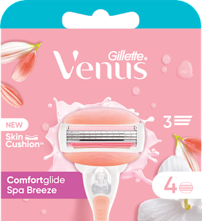 Venus Spa Breeze 4 lamette di ricambio per rasoio da donna Gillette Venus