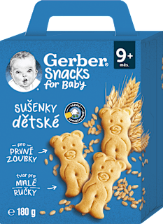 Snacks sušenky dětské Gerber