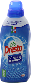 Detersivo per bucato a mano bio presto