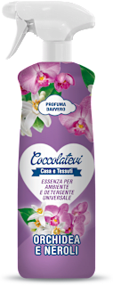 Essenza per ambienti e detergente universale - Orchidea e neroli Coccolatevi