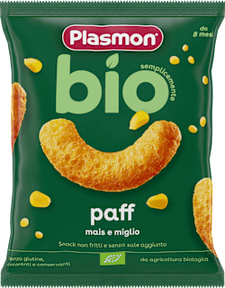 Снакс с царевица и просо, 8+ месеца Plasmon