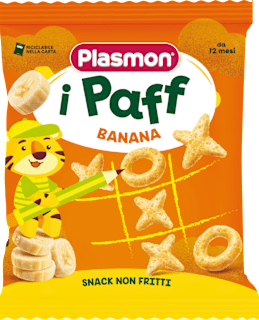 Paff con banana Plasmon