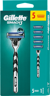 Pánsky holiaci strojček Mach3 + 5 náhradných hlavíc Gillette