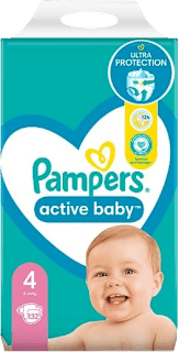 active baby pelene vel. 4 (9 - 14 kg) Pampers