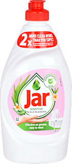 Prostriedok na umývanie riadu Sensitive Aloe Vera & Pink Jasmine Jar