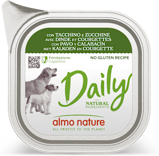 Cibo per cani Daily con tacchino e zucchine almo nature