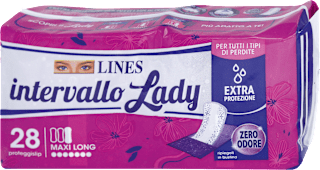 Intervallo Lady Proteggislip Maxi Long ripiegati LINES