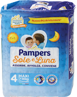 Pannolini Sole e Luna taglia 4 maxi (7-18 kg) Pampers