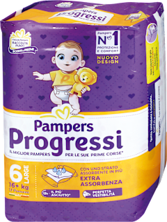 Pannolini Progressi taglia 6 XL (16+ kg) Pampers